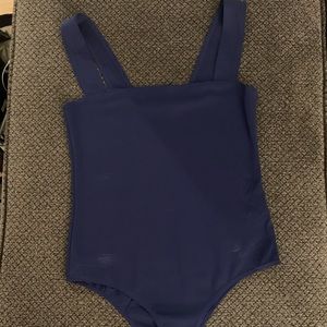 Blue bodysuit